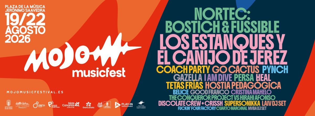 Cartel de Mojo Music Festival 2026 en Las Palmas de Gran Canaria