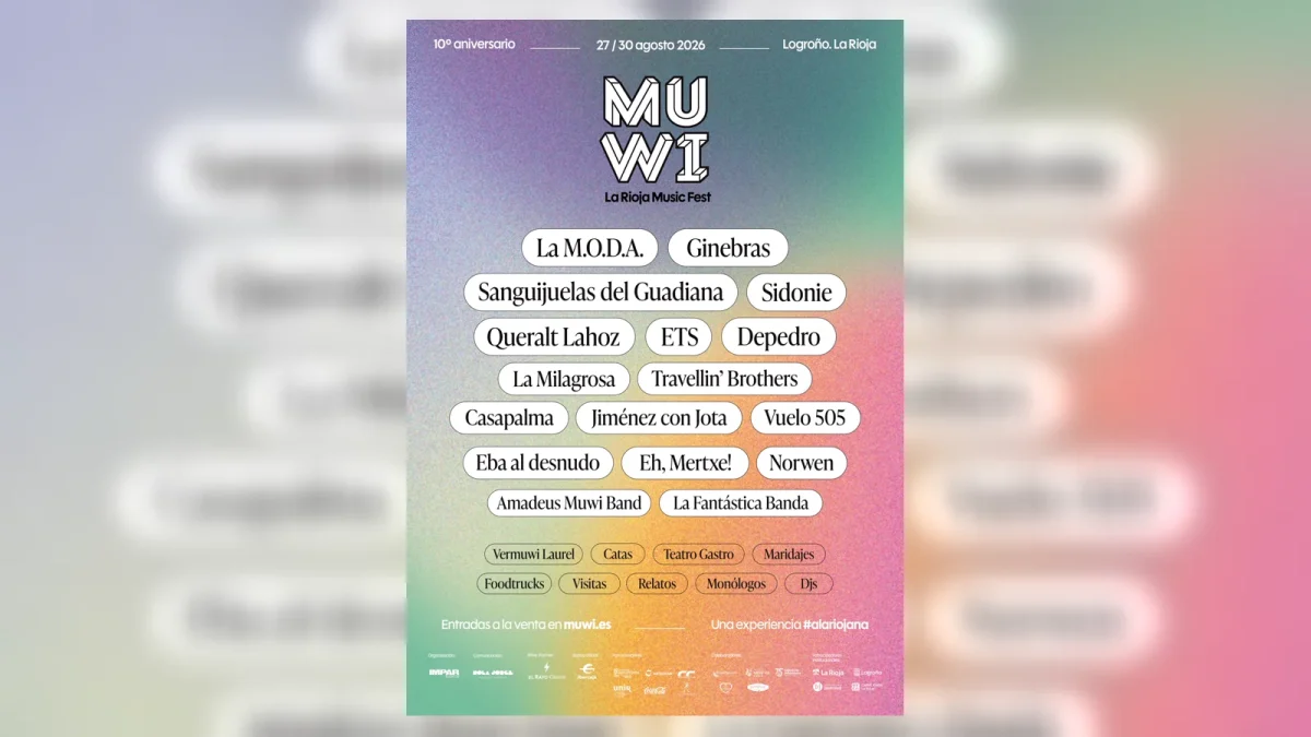 Cartel oficial de MUWI 2026 en Logroño