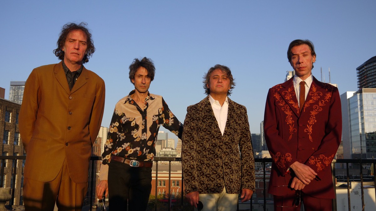 Los cuatro integrantes de The Sadies posan antes de su concierto en Outono Códax 2026