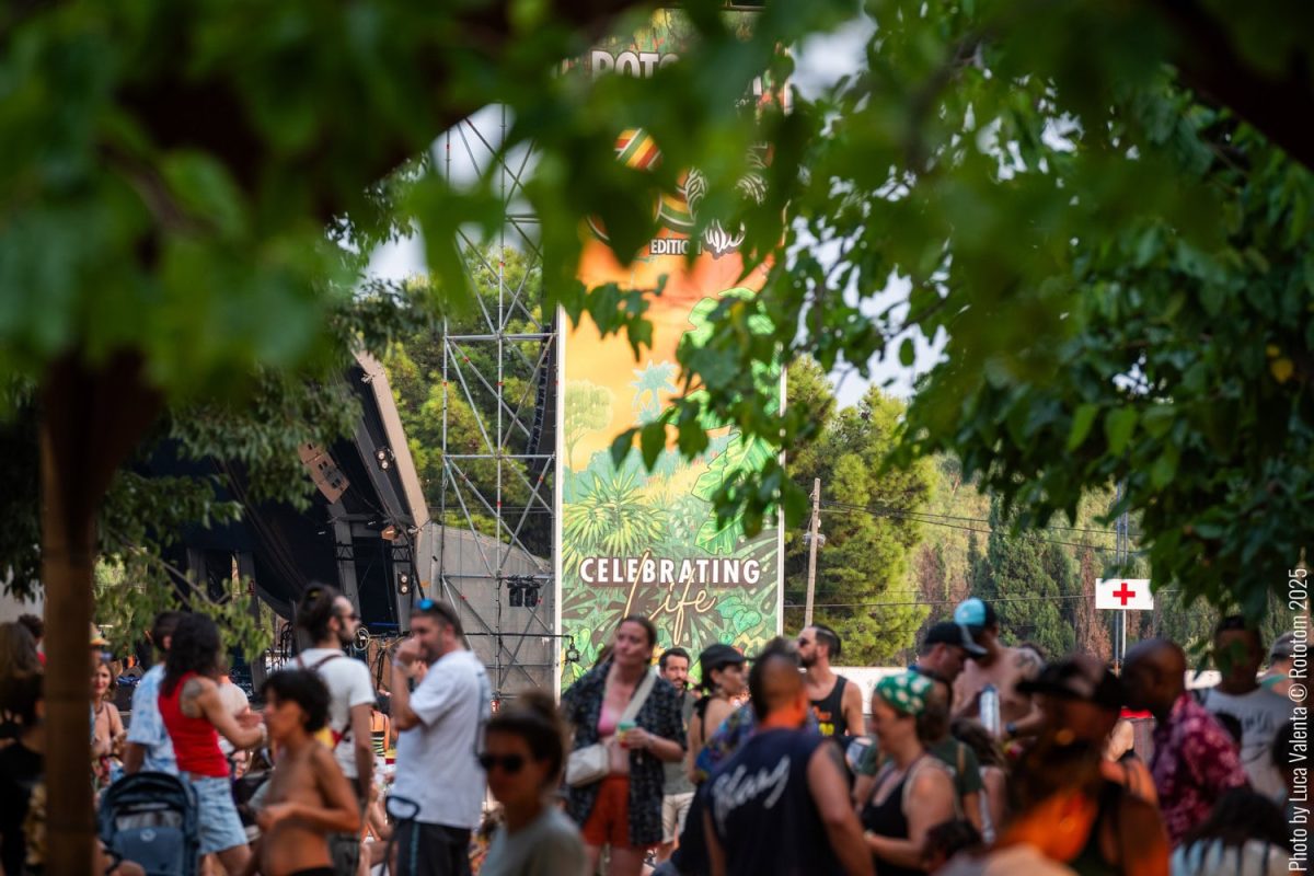 Público de Rototom Sunsplash durante una noche de conciertos en Benicàssim