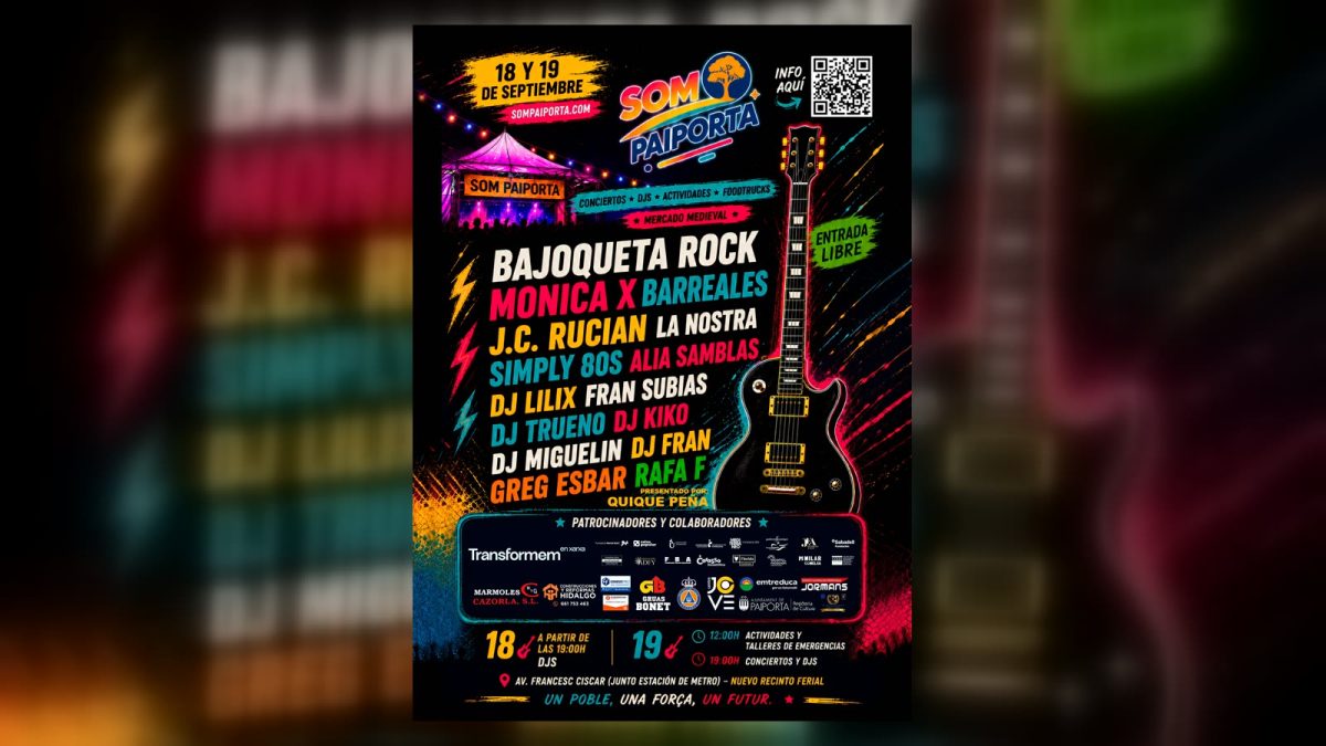 Cartel de Som Paiporta 2026 los días 18 y 19 de septiembre