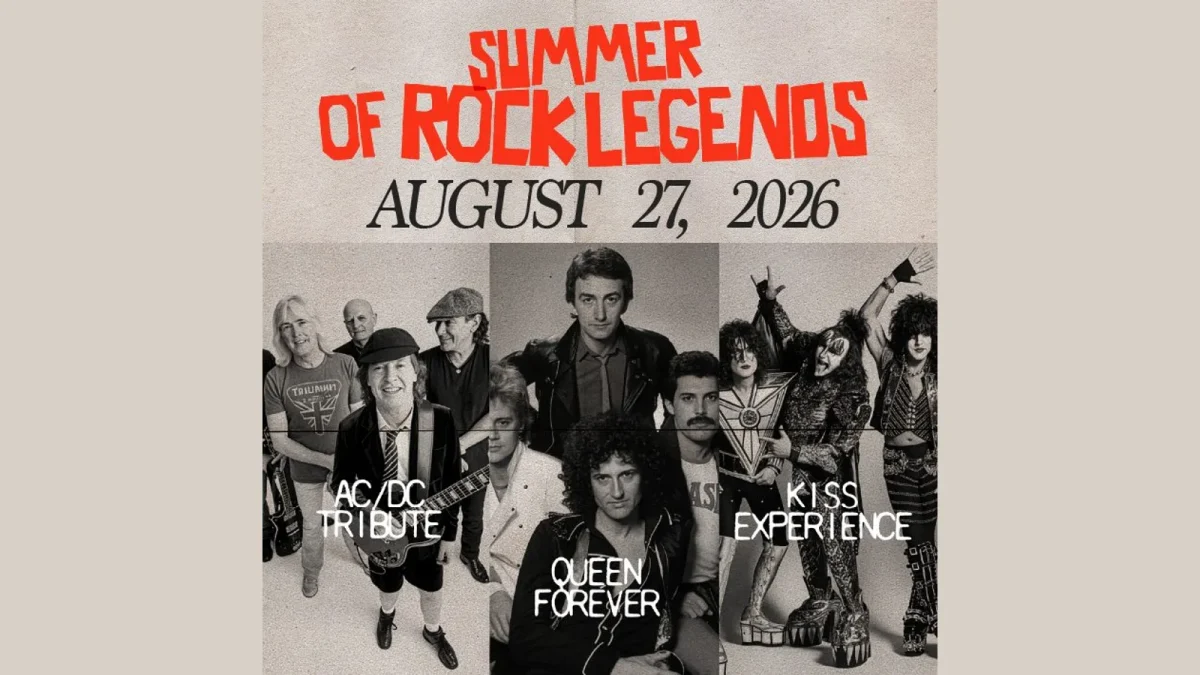Cartel de Summer of Rock Legends 2026 en Es Jardí Mallorca