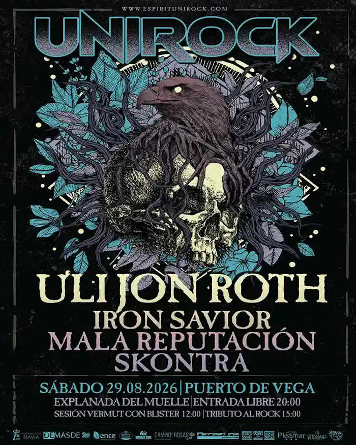 Cartel y horarios de Unirock 2026 en Puerto de Vega