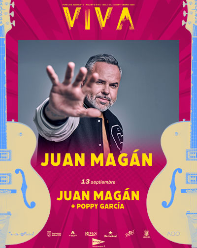 Cartel del concierto de Juan Magan en Viva durante la Feria de Albacete 2026