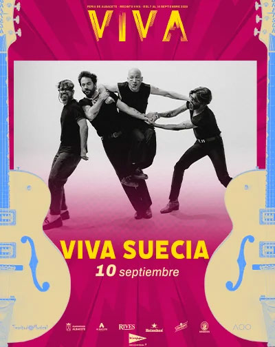 Cartel del concierto de Viva Suecia en Viva durante la Feria de Albacete 2026