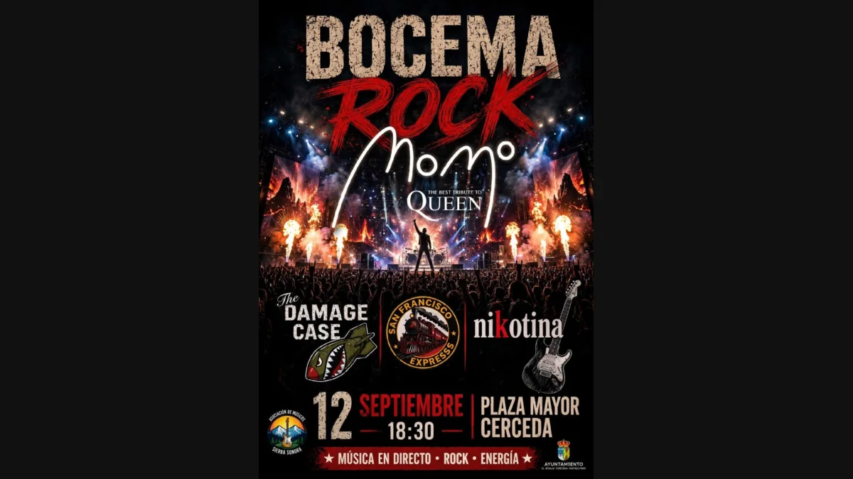 Cartel de BOCEMA Rock 2026 en Cerceda