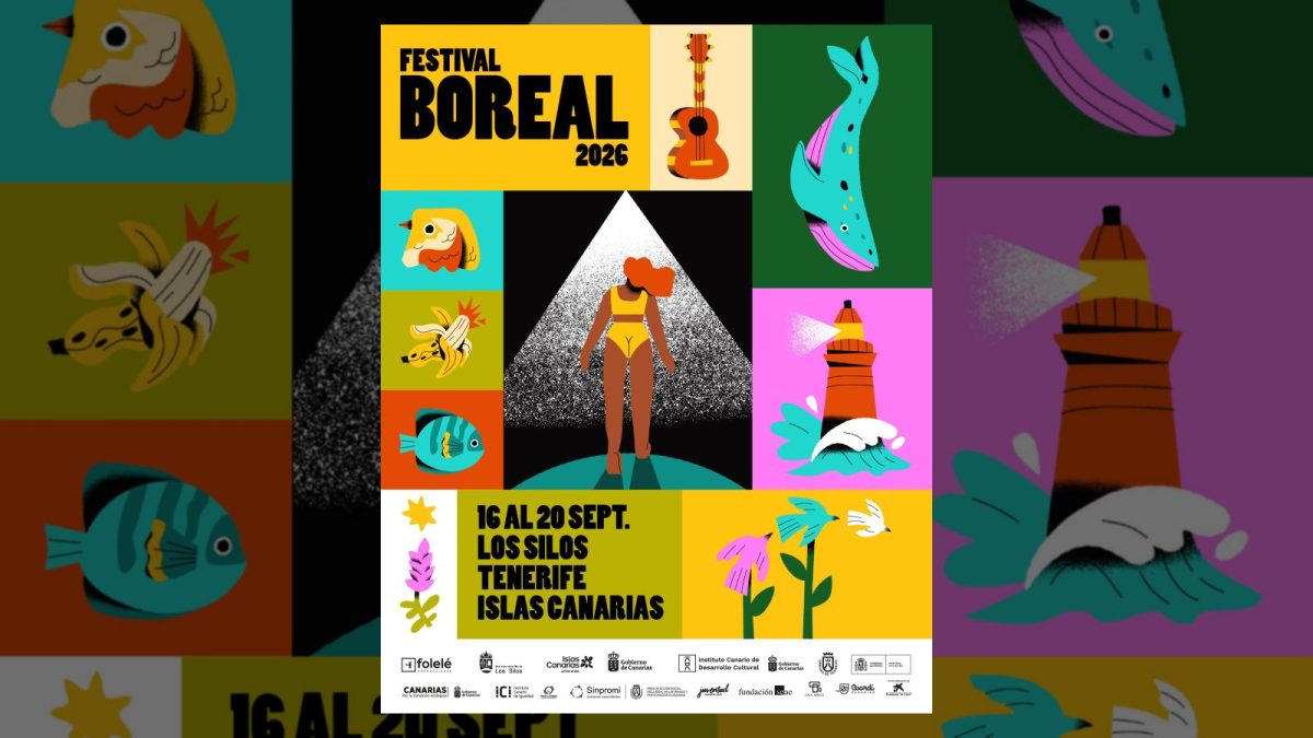 Cartel oficial de Festival Boreal 2026 en Los Silos