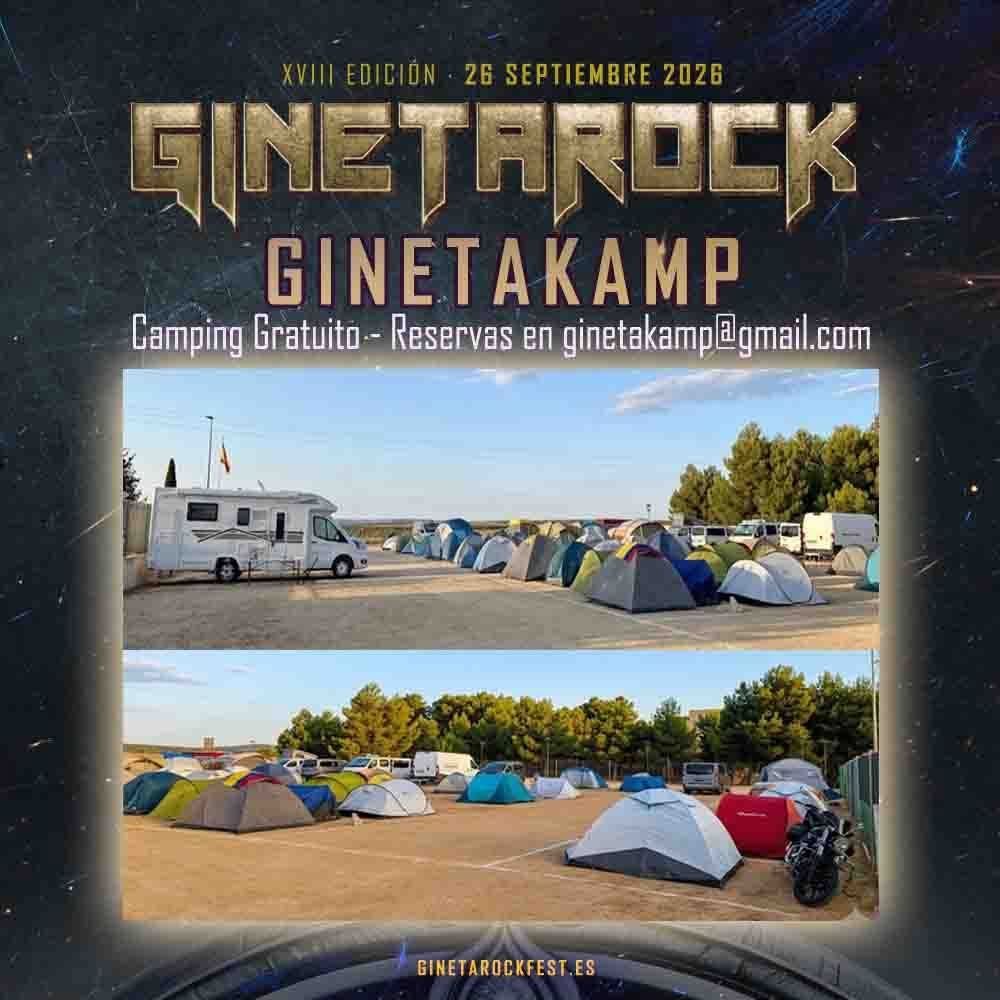 Información de la zona de acampada de GinetaRock 2026