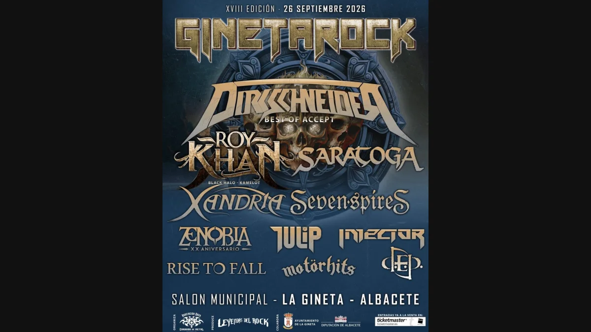 Cartel de GinetaRock 2026 en La Gineta