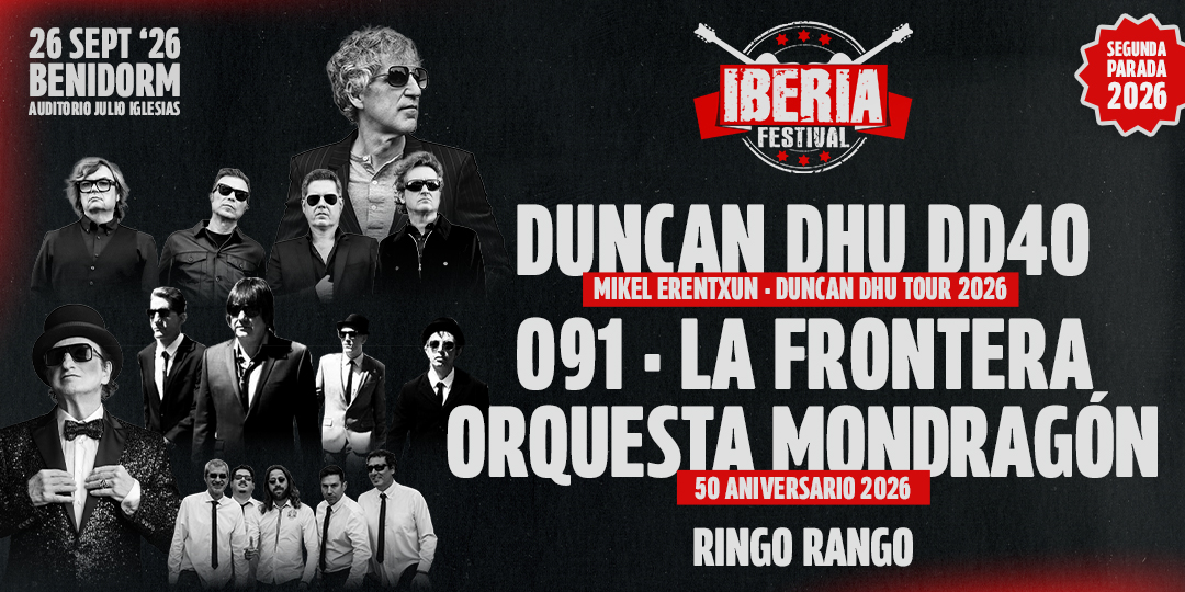 Cartel de Iberia Festival Benidorm del 26 de septiembre de 2026