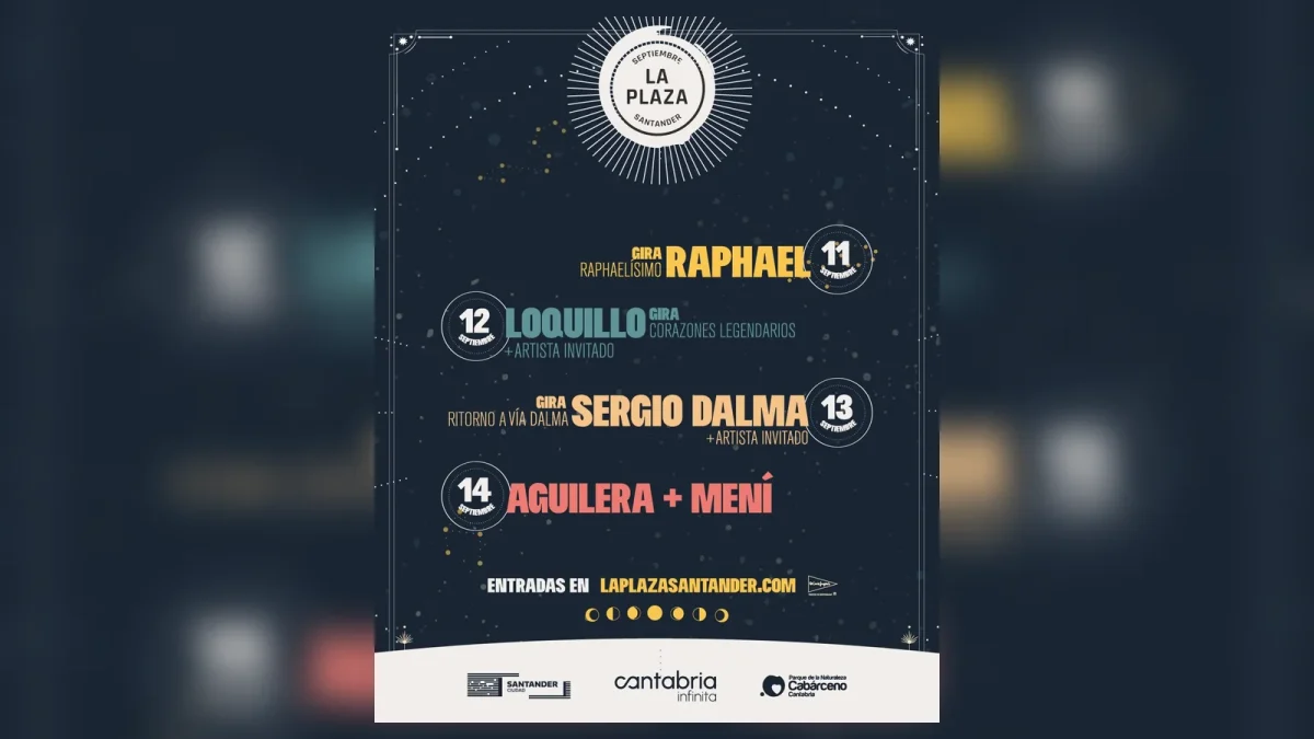 Cartel de La Plaza Santander 2026