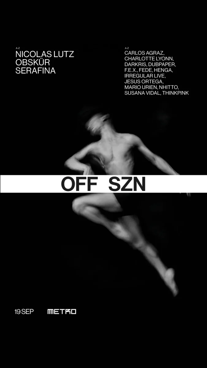 Cartel de OFF SZN La Última del Verano en Metro Dance Club