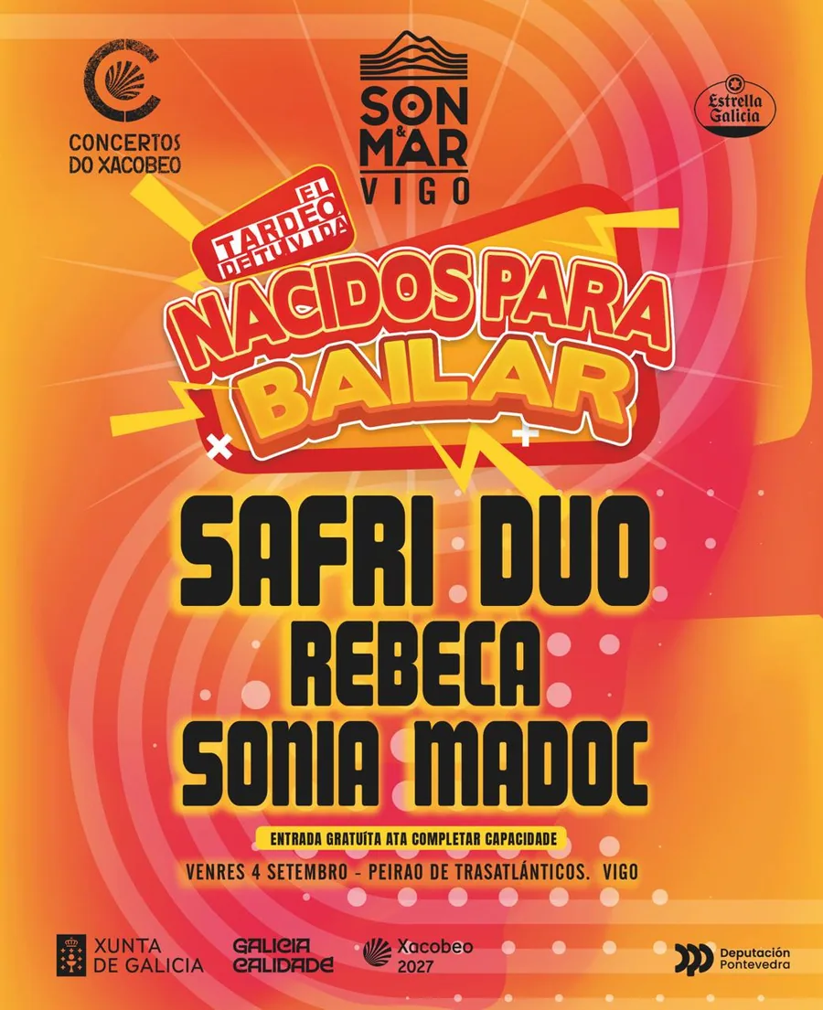Cartel de Nacidos para Bailar en Son e Mar Vigo 2026