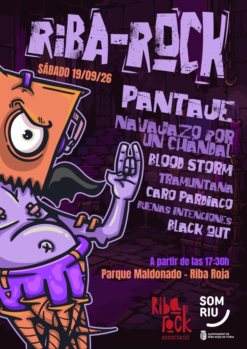 Cartel oficial de Riba-Rock 2026 en Riba-roja de Túria