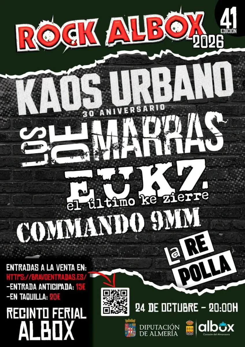 Cartel oficial de Rock Albox 2026