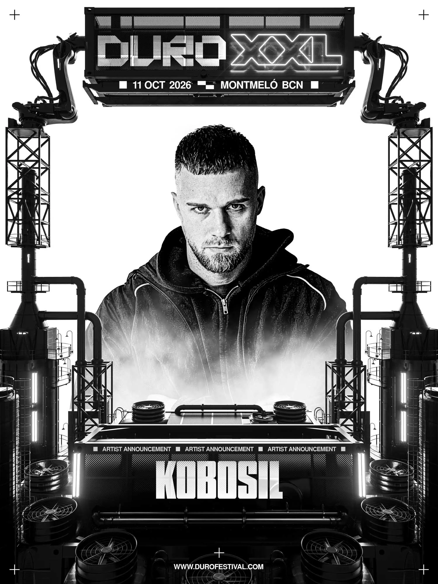 Cartel de Kobosil para Duro Festival XXL 2026 en Montmeló