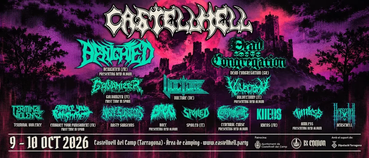 Cartel promocional de CastellHell Metal Fest 2026 en Castellvell del Camp