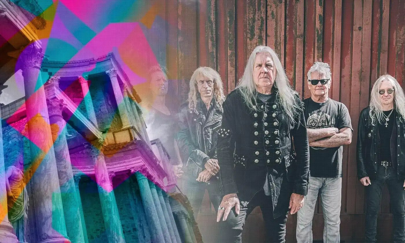 Saxon en la imagen promocional de Stone & Music Festival 2027
