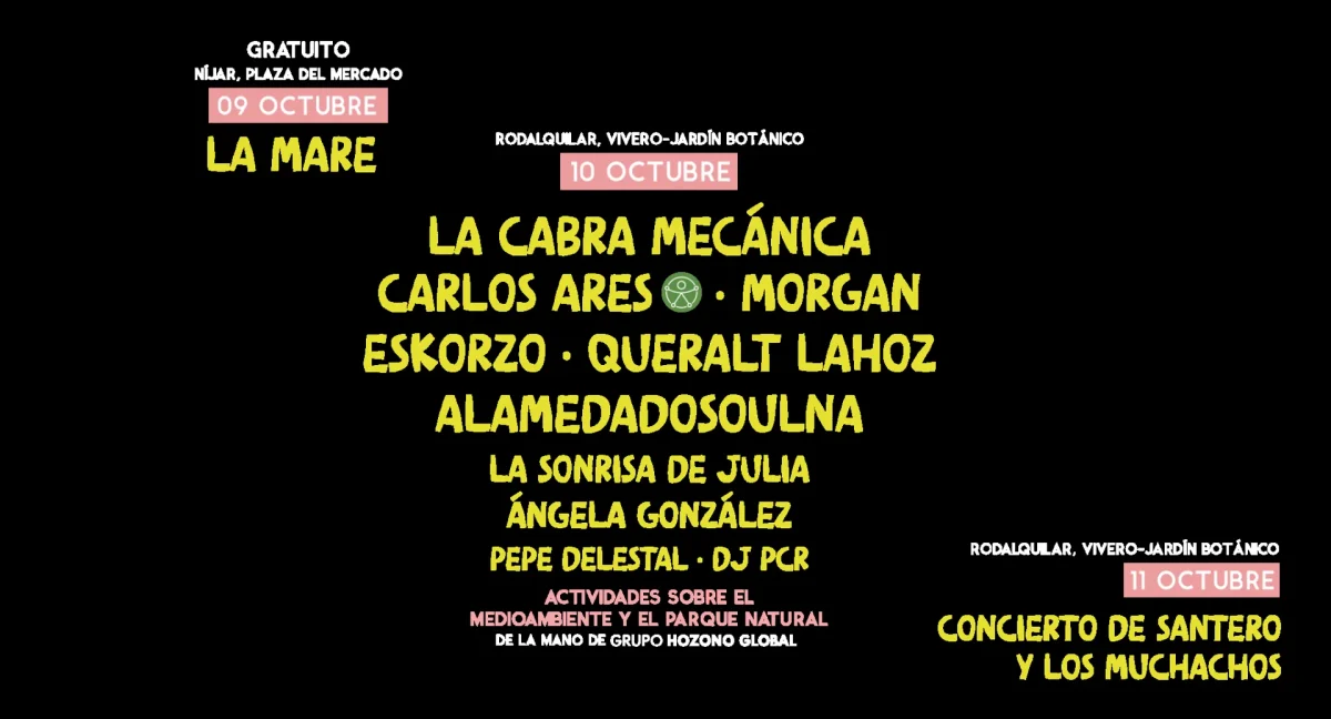 Cartel por días de Otoño y Sal 2026 en Níjar y Rodalquilar