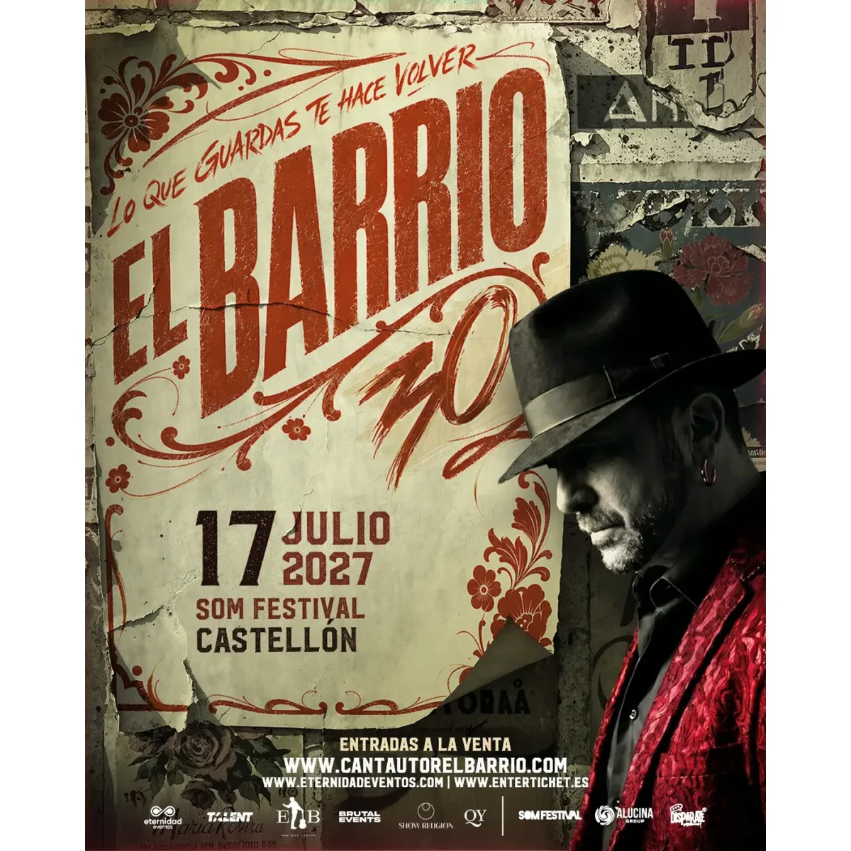 Cartel oficial de El Barrio en SOM Festival Castellón el 17 de julio de 2027