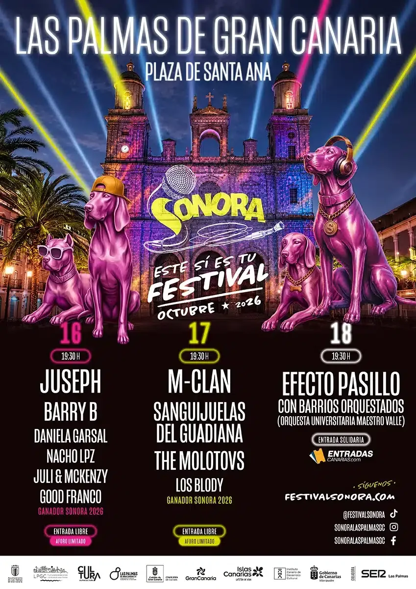 Cartel de las tres jornadas de Sonora 2026 en Santa Ana