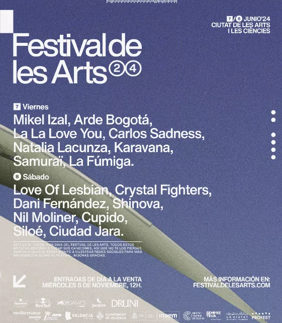 nuevas confirmaciones les arts 2024