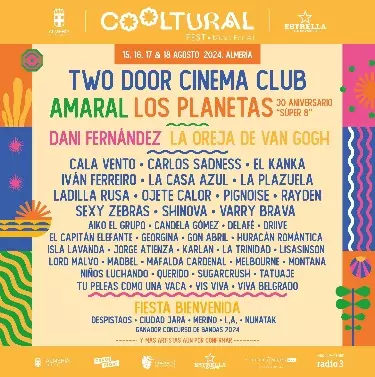 Cooltural Fest Confirmaciones