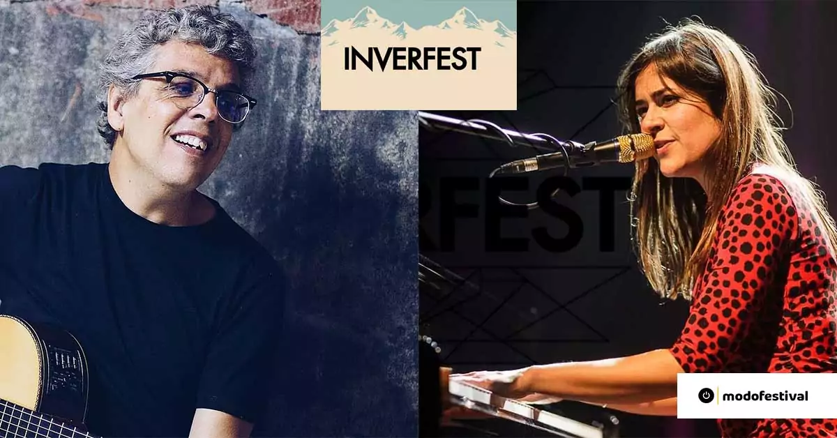 Pedro Guerra y Maika Makovski en Inverfest 2025 tocando guitarra y piano durante un concierto en Madrid.