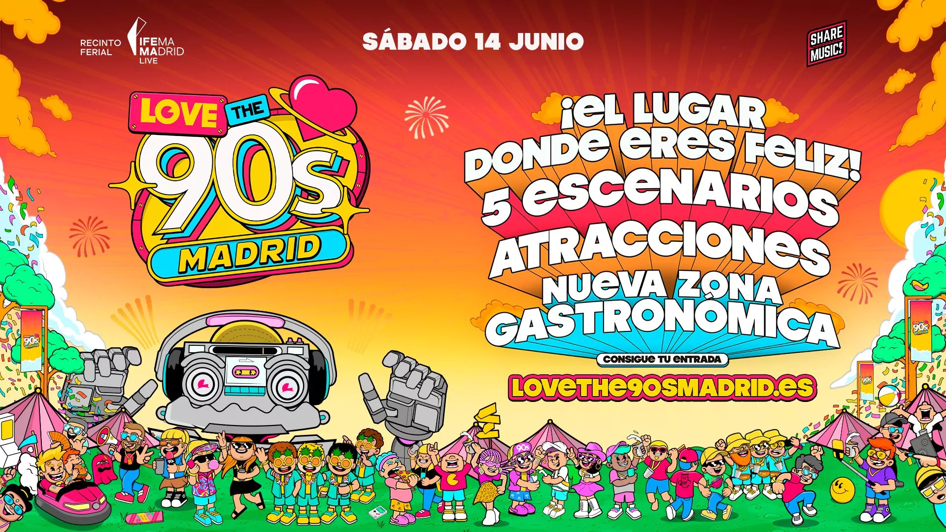Love-the-90s-Madrid-2025-cartel