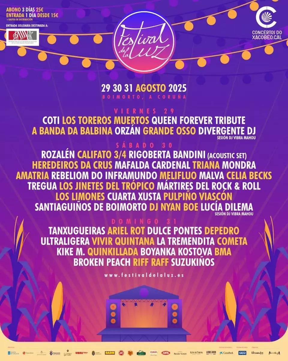 Festival de la luz 2025 Cartel