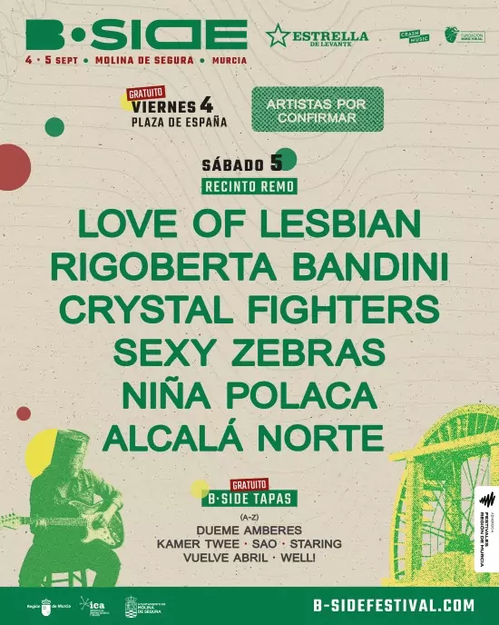 bside festival 2026 cartel